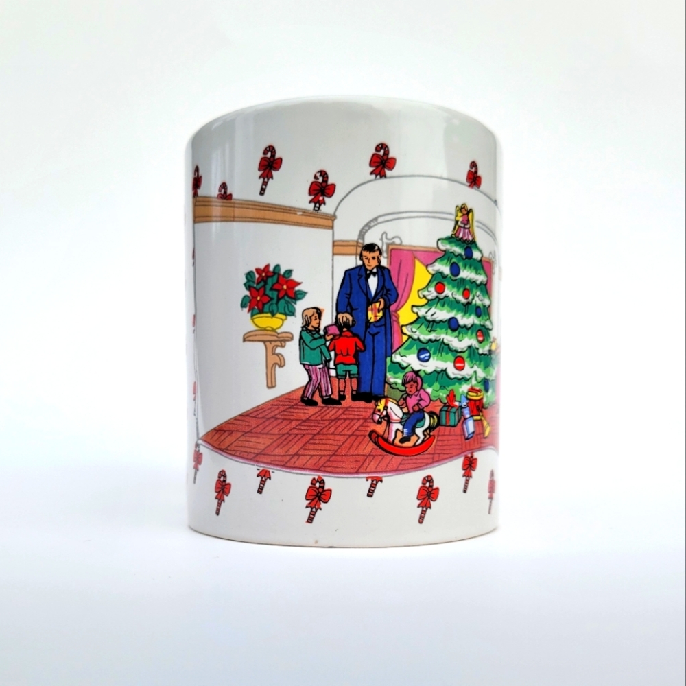 Christmas Holiday Mug with Family Scene